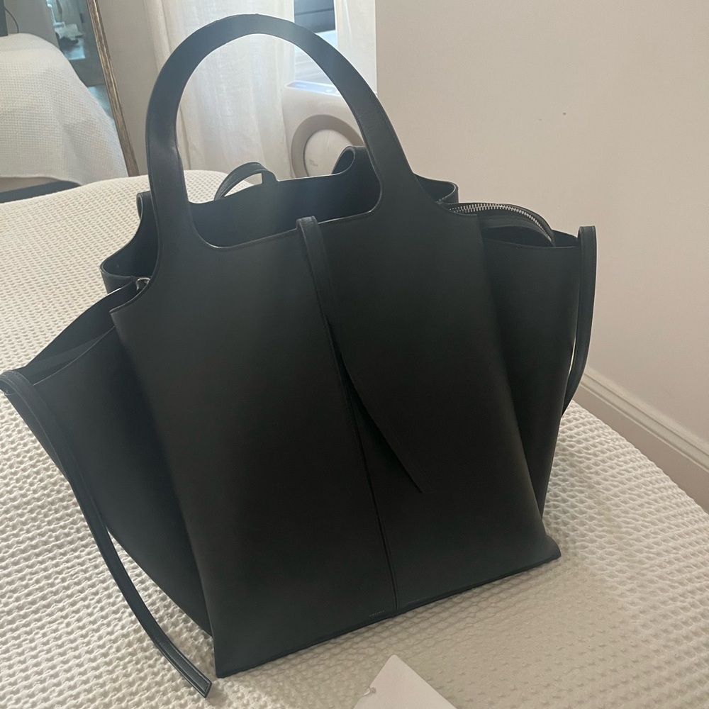 Celine Black Leather Tote